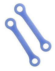 Two Blue EazyHold silicone gripping aids for the handicapped.