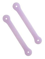 EazyHold Lavender Two Pack 5 1/4" silicone adaptive eating utensil holder