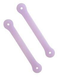 EazyHold Lavender Two Pack 5 1/4" silicone adaptive eating utensil holder